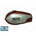 thumbnail image 1 of For Norton Fastback Commando Red & Silver Gas Fuel Petrol Tank, 1 of 4