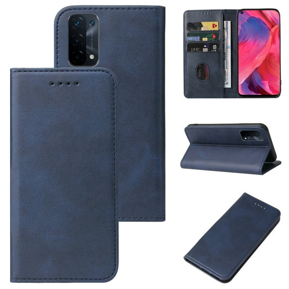 For OPPO A74 5G Magnetic Closure Leather Phone Case
