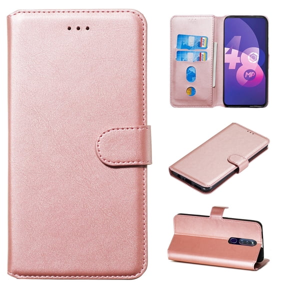 For OPPO F11 Pro / R19 Classic Calf Texture Horizontal Flip PU Leather Case, with Holder & Card &
