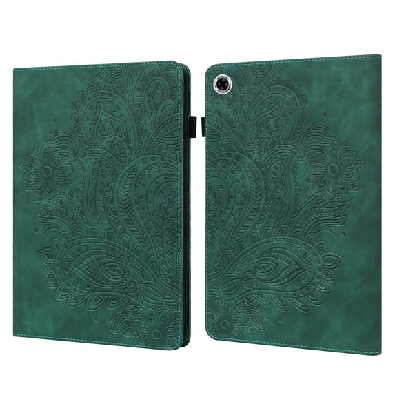 For OPPO Realme Pad 10.4 inch Peacock Embossed Pattern TPU + PU Leather Tablet Case