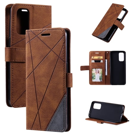 For OPPO Reno5 5G Skin Feel Splicing Horizontal Flip Leather Case with Holder & Card Slots & &