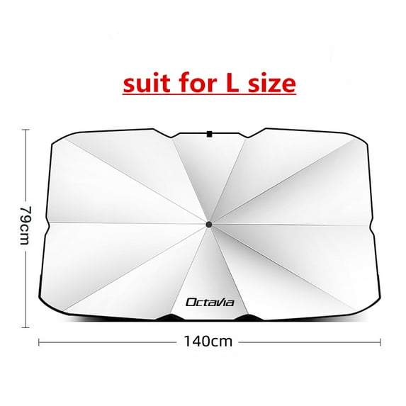 For Octavia-For Skoda Octavia Fabia Rapid Superb VIRS Kodiaq Scala Karoq Citigo Kamiq Car Windshield Sun Shade, UV Ray Reflector Umbrella