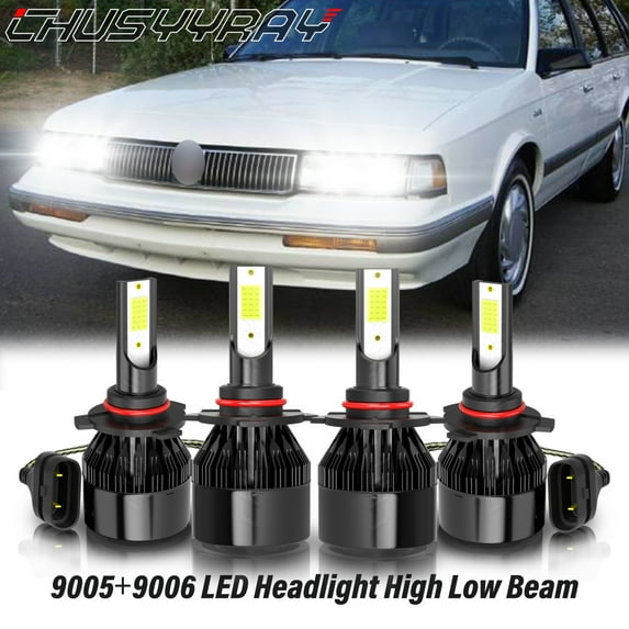 For Oldsmobile Cutlass Ciera 1990-1994 1995 1996 4x LED Headlight High Low Beam Bulbs Kit 6000K White