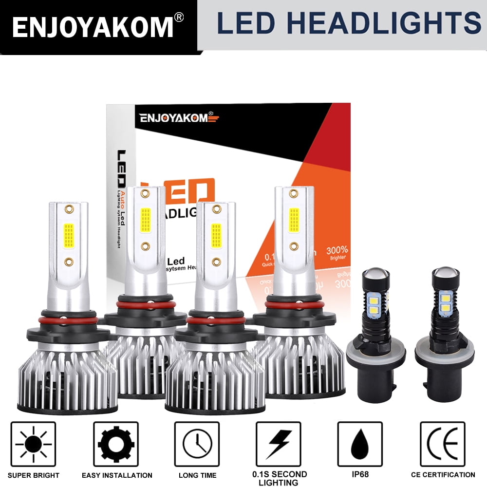 For Oldsmobile Eighty Eight LSS 1996 1997 -6x LED Headlight Bulbs 9005 9006 High Low Beam 880 Fog Light Kit 6000K White