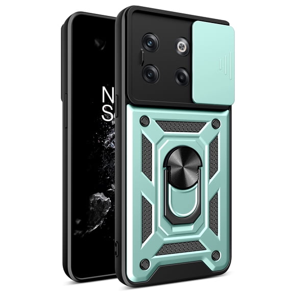 For OnePlus 10T Sliding Camera Cover Design TPU+PC Phone Case