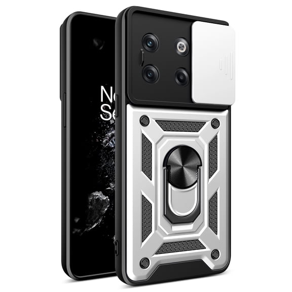 For OnePlus 10T Sliding Camera Cover Design TPU+PC Phone Case