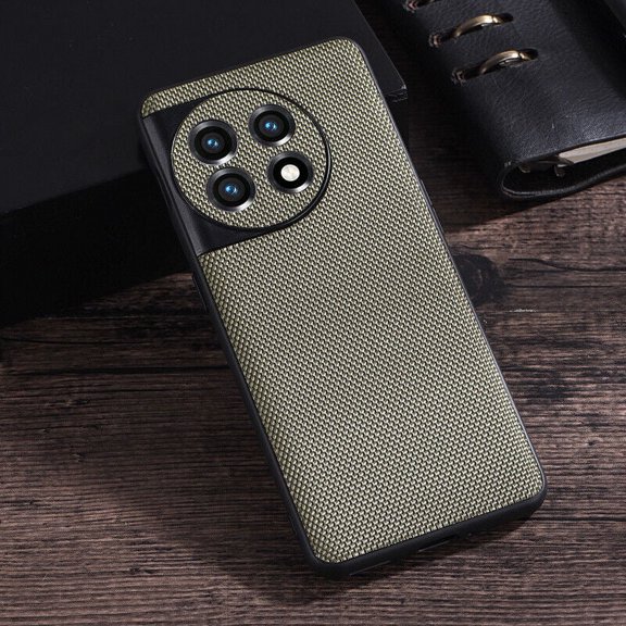 For OnePlus 11 5G Case Cover, Shockproof Luxury Slim Hybrid Matte Nylon Cloth Case Cover