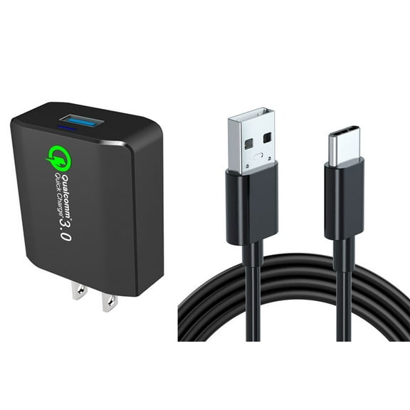 For OnePlus 12R, 12, 11 5G - Home Charger 18W Fast 6ft USB Cable Type-C Turbo Charge Travel Wall