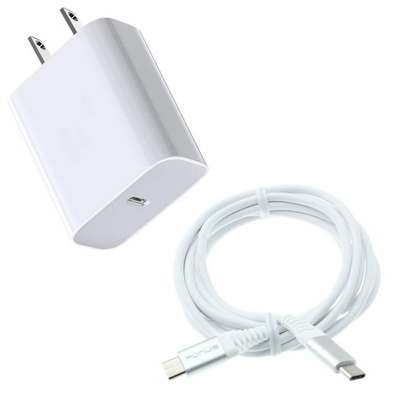 For OnePlus 7T Pro 5G McLaren - PD Type-C 18W Fast Home Charger 6ft USB-C Cable Quick Power Adapter Travel Wall Q4A