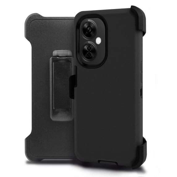 For OnePlus Nord N30 5G Case Built in Screen Holster Belt Clip Fits Otterbox - Black