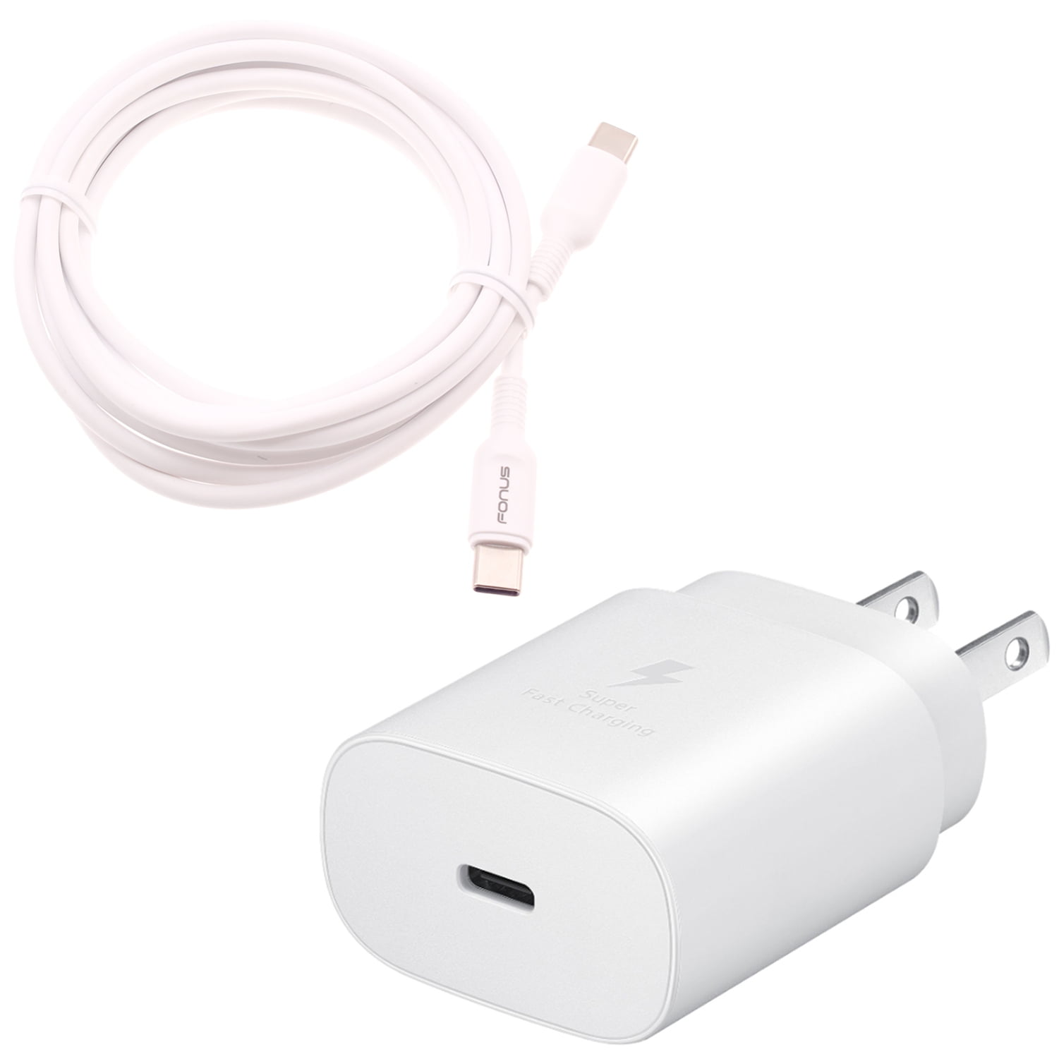 For OnePlus Nord N30 5G - PD Type-C 25W Fast Home Charger, 6ft USB-C Cable Quick Power Adapter Travel for OnePlus Nord N30 5G Phone