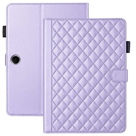 for OnePlus Pad Lite/Oppo Pad SE 11 inch Case, Rhombus Pattern Multiple Viewing Angles Stand Slim Folio Cover (Purple)