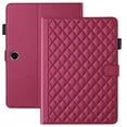 thumbnail image 1 of for OnePlus Pad Lite/Oppo Pad SE 11 inch Case, Rhombus Pattern Multiple Viewing Angles Stand Slim Folio Cover (Red), 1 of 6
