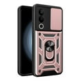thumbnail image 1 of For Oneplus 11r 10t Phone Case, Impact Resistant Metal Ring Magnetic Support Kickstand Drop Protector Cover, 1 of 10