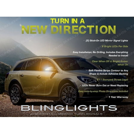 For Opel Insignia LED Side View Mirror Turn Signal Lights Signaler Lamps Kit