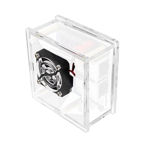For Orange Pi R1 Plus LTS Acrylic Case with Fan Maximum Airflow, Access to All Ports Case