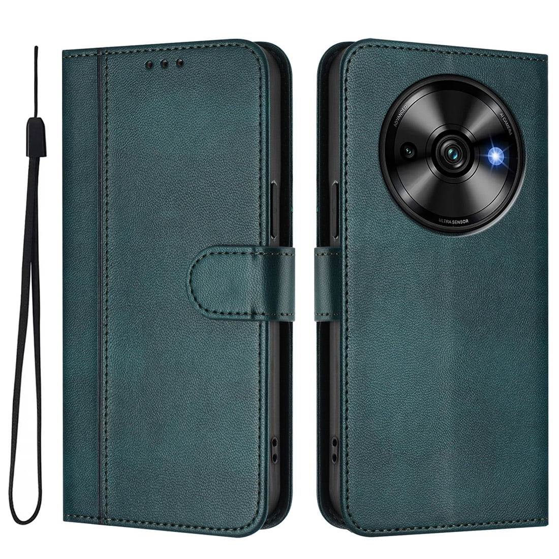 Custodia in pelle per Oukitel C59 / C59 Pro, flip case con