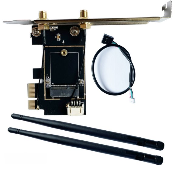 For PCIE WiFi Card Adapter Wireless Network Card M2 NGFF Bluetooth Converter for Desktop Wi-fi 8260 8265NGW AX200 9260 7265