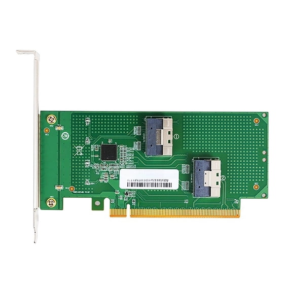 For PCIe 4.0 x16 to SlimSAS SFF-8654 Baseplate, MCIO Split Card, for Discrete Graphics Card External Expansion