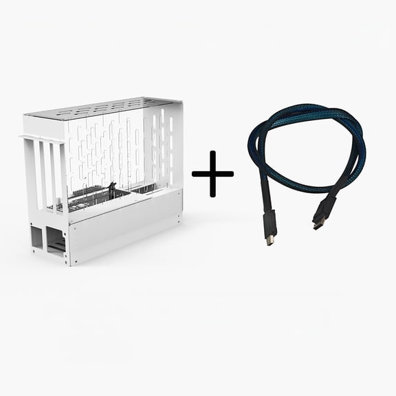 For PCIe 4.0 x4 OCuLink Interface External Graphics Dock for Laptop, 64Gbps, with Docking Station & Connecting Cable