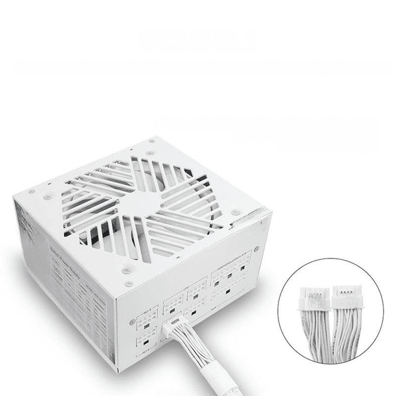 For POWERUP 850W White Modular Gold Gaming PSU, PCIe5.0