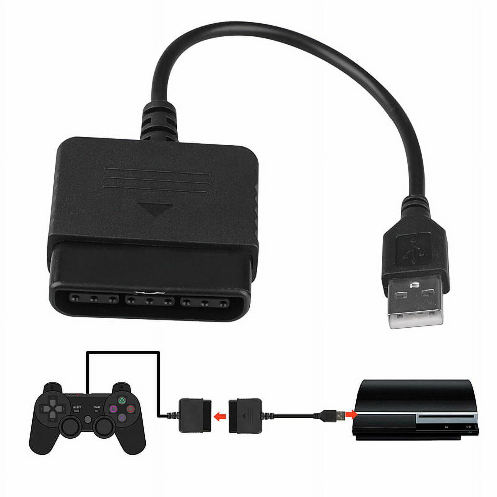 For PS2 to PS3 Controller Adapter PlayStation 2 to USB Cable for PC  PlayStation3 50pcs