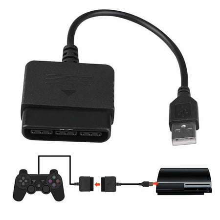 For PS2 to PS3 Controller Adapter PlayStation 2 to USB Cable for PC PlayStation3 50pcs