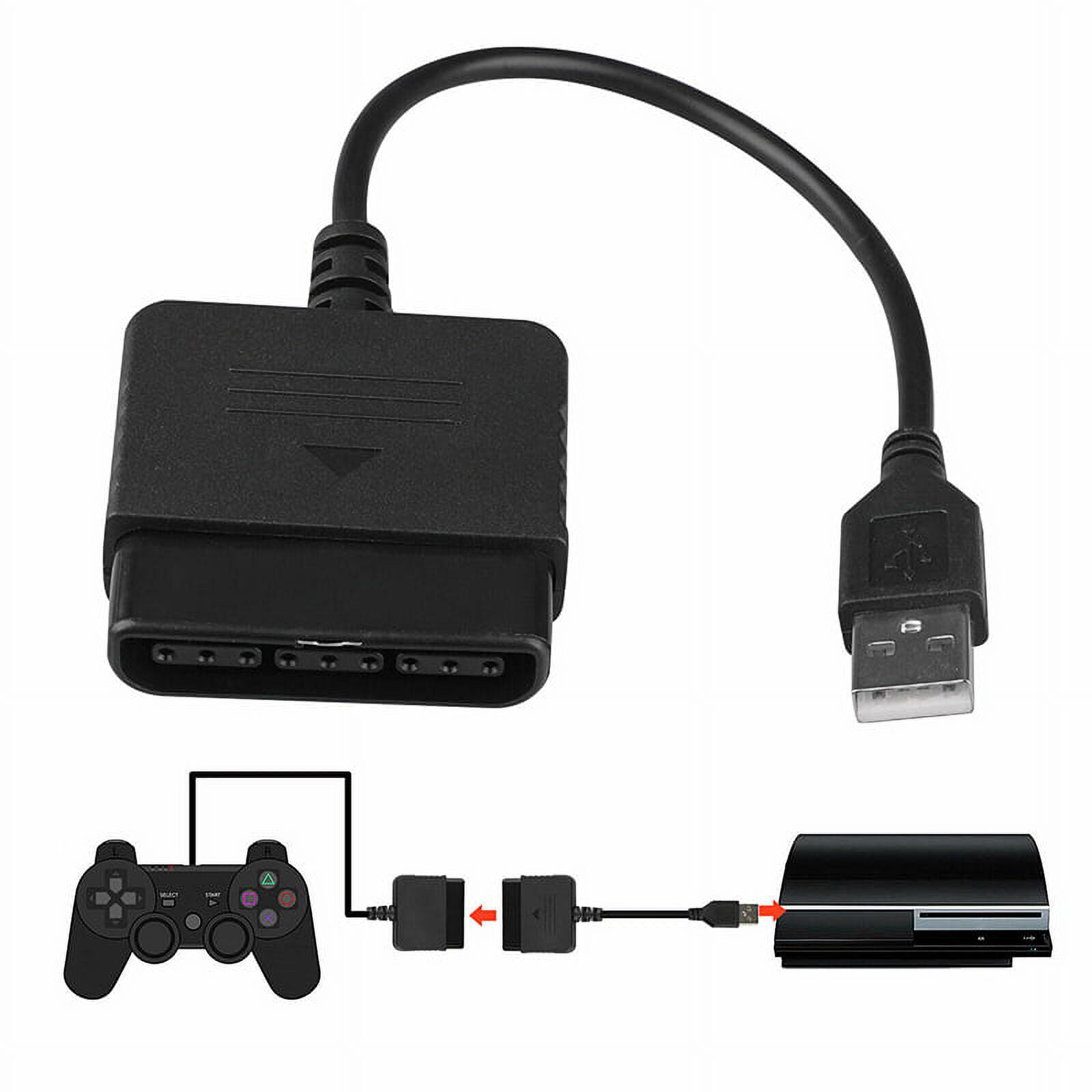 For PS2 to PS3 Controller Adapter PlayStation 2 to USB Cable for PC
