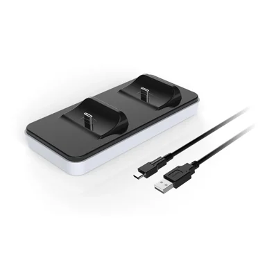 For PS5 Dualsense Controller Charging Dock for PS5 Gamepad Controller Charger Seat Charging Base Wireless Handle Charger (black)