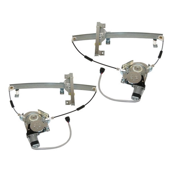 For Pair of 94-97 Rodeo Passport Front Power Window Regulators with Motors Set