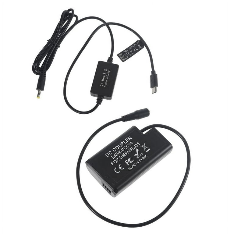 For Panasonic LUMIX S1 S1H S1R,Type C USB Cable to DMW-BLJ31 Dummy