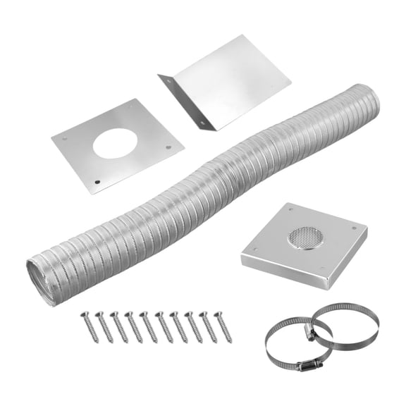 For Pellet Stove Cold Air Supply System Effective 2 Inch Tube With Stainless Steel Accessories To Maximize Efficiency
