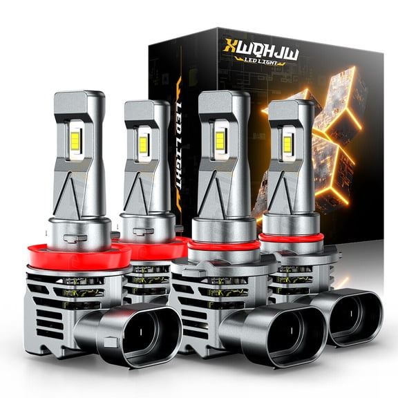For Peterbilt 579 587 Trucks XWQHJW LED Headlight Bulbs High Low Beam 9005 H11