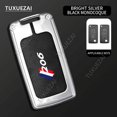 thumbnail image 1 of For Peugeot 206 D 2/3 buttons key case Zinc Alloy Leather Car Key Case Cover 306 307 407 807, 1 of 10