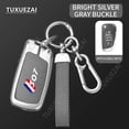 thumbnail image 1 of For Peugeot 307 C 3 buttons key case Zinc Alloy Leather Car Key Case Cover 2008 3008 4008 408 508, 1 of 9