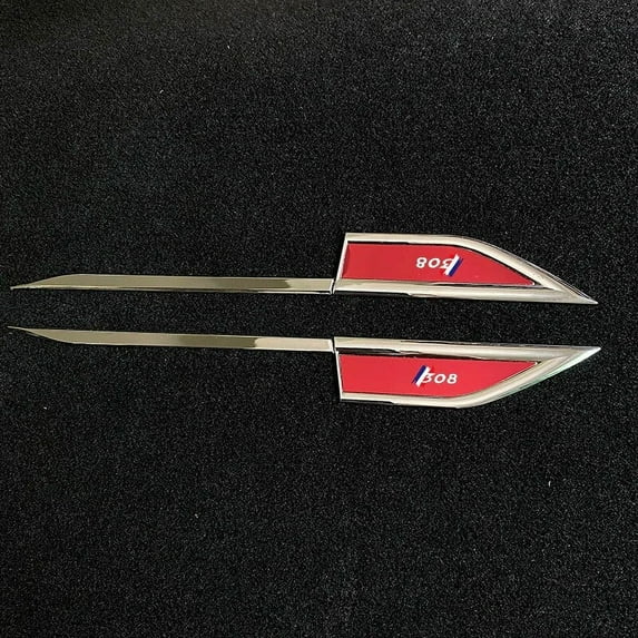 For  Peugeot  308 Car Exterior Metal Leaf Board Decoration Stickers Custom Laser Logo Modification Accessories 1 Pair