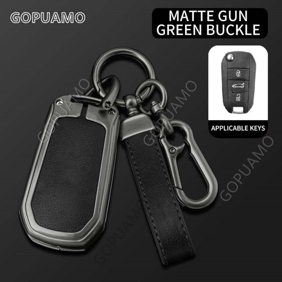 For Peugeot B Key Case 207 307 308 607 CC CW Expert Partner Tepee Keyless Fob Shell Holder 3 Button Zinc alloy Key Case Cover