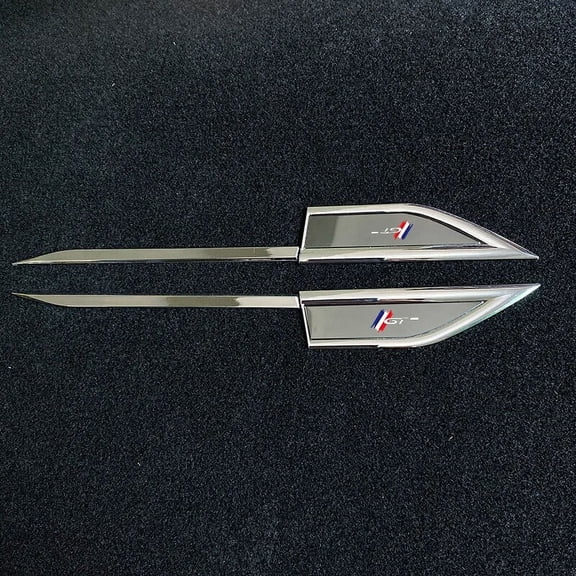 For Peugeot GT Car Styling Side Wing Fender Metal Trim Emblem Car Body Waist Line Sticker Decals Accessories 1 Pair