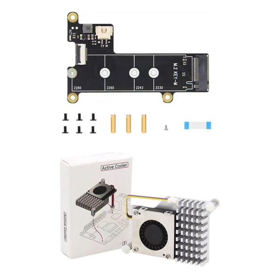 For Pi 5 X1001 PCIE NVMe SSD Expansion Card Fast Data Transfer Upgraded Booting