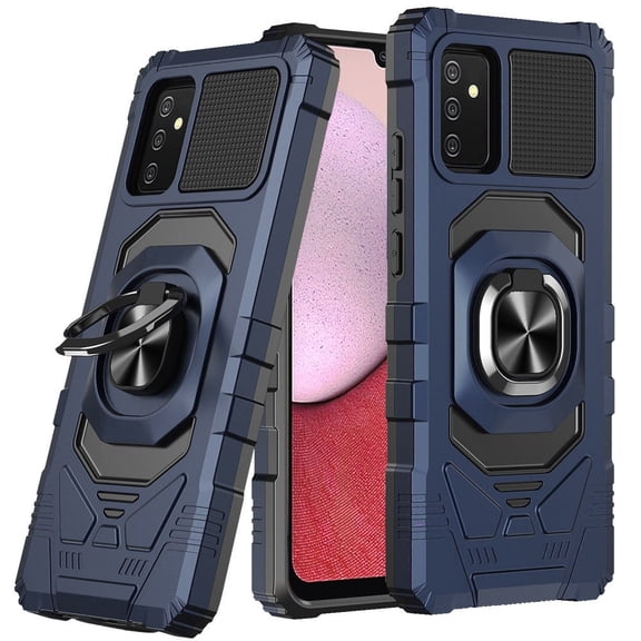 For Pinwheel Plus 3 Robotic Ring Kickstand Phone Case - Blue