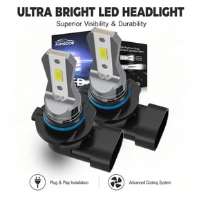 For Plymouth Colt 1990-1991 2x 9005 LED Headlight High Beam Bulbs Cool White Super Bright