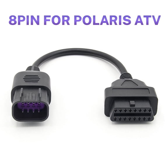 For Polaris ATV Slingshot Connection Cable OBD2 To 8 Pin Car Diagnostic Adapter