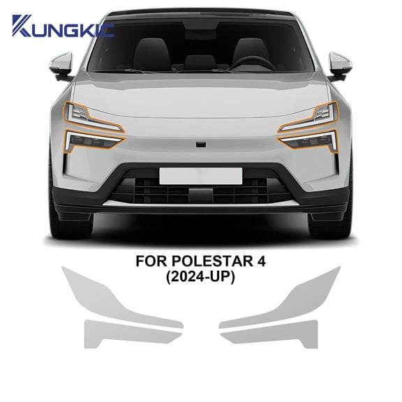 For Polestar 4 2024 2025 TPU Headlight A B Pillars Film Anti-Scratch Protective Car Sticker Paint Protection PPF Transparent