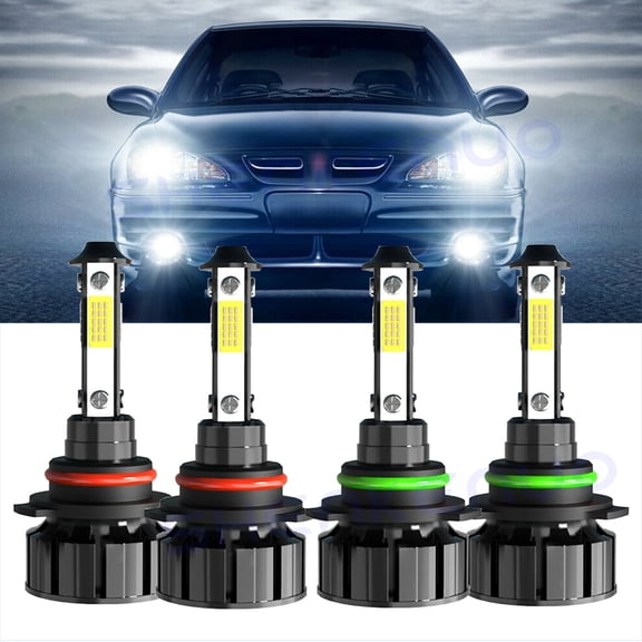 For Pontiac Aztek 2001-2005 6000K LED Headlight High Low Beam Bulbs Combo 4X