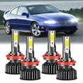 thumbnail image 1 of For Pontiac GTO 2004 2005 2006 LED Headlight Bulbs H9 H11 High and Low Beam 4pc, 1 of 10