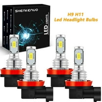 For Pontiac GTO 2004-2006 LED Headlight Bulbs H11 H9 High/Low Beam 6000k 4pcs