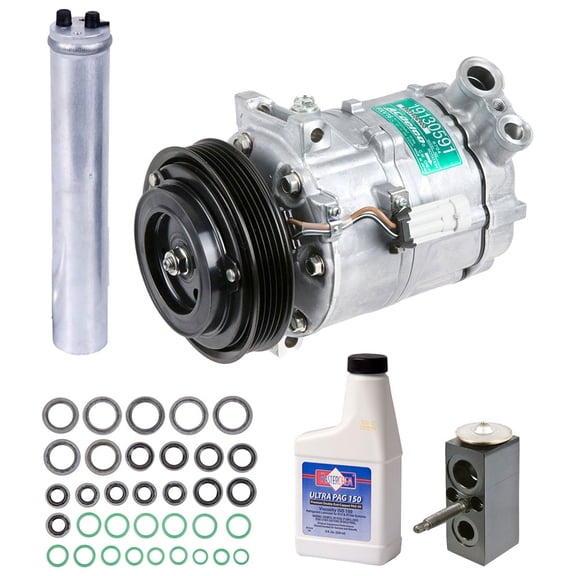 For Pontiac Solstice & Saturn Sky AC Compressor w/ A/C Repair Kit - BuyAutoParts