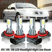 For Pontiac Sunfire 2003 2004 2005 - LED Headlight High Low Beam Bulbs Kit 6000K White 4x