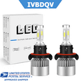 thumbnail image 1 of For Pontiac Torrent 2006-2009 LED Headlight H13/9008 High Low Beam Bulbs 2Pcs 50W 6000K Bright White, 1 of 10