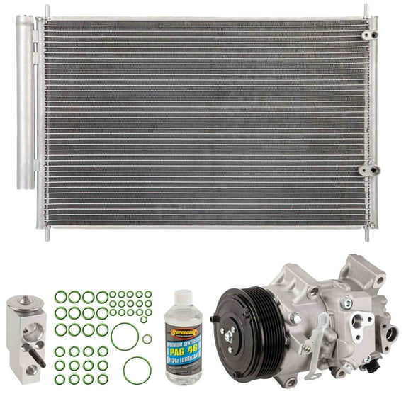 For Pontiac Vibe Toyota Corolla A/C Kit w/ AC Compressor Condenser & Drier - BuyAutoParts